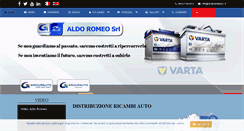 Desktop Screenshot of aldoromeosrl.it